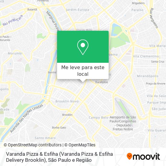 Varanda Pizza & Esfiha (Varanda Pizza & Esfiha Delivery Brooklin) mapa