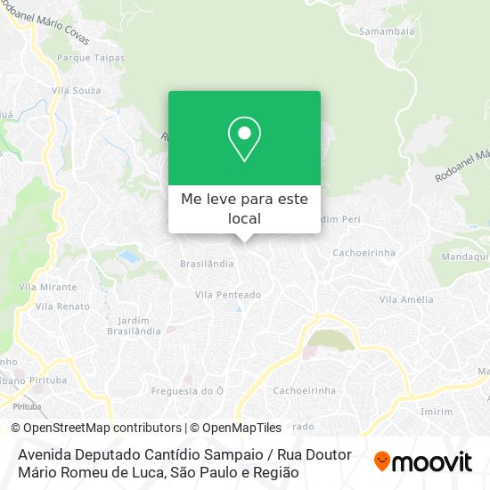 Avenida Deputado Cantídio Sampaio / Rua Doutor Mário Romeu de Luca mapa