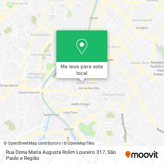 Rua Dona Maria Augusta Rolim Loureiro 317 mapa