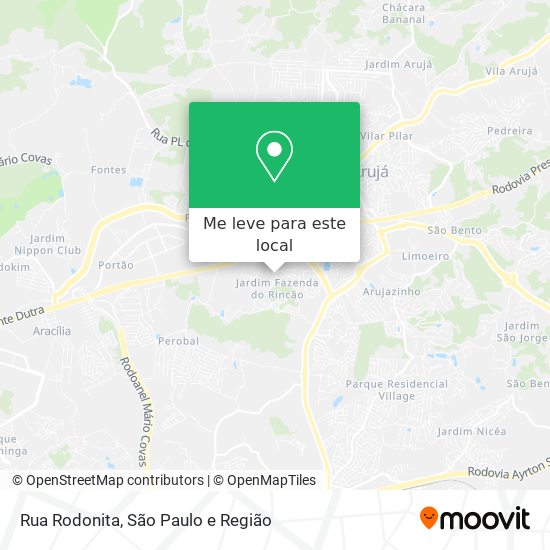 Rua Rodonita mapa