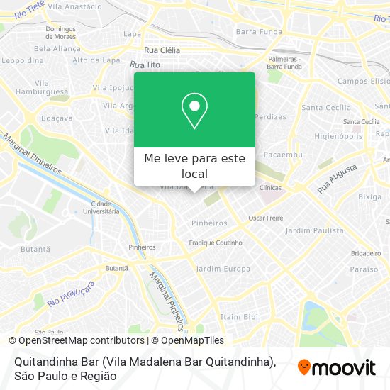 Quitandinha Bar (Vila Madalena Bar Quitandinha) mapa