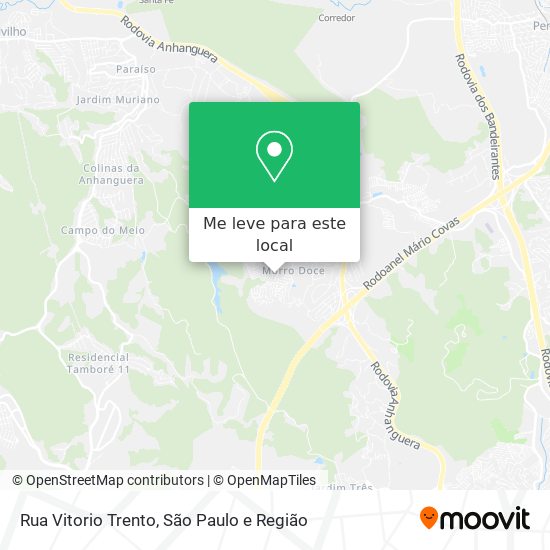 Rua Vitorio Trento mapa