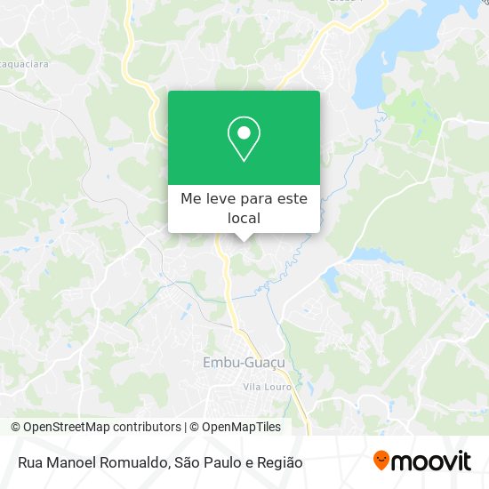 Rua Manoel Romualdo mapa