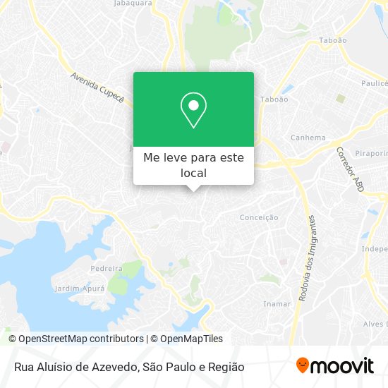 Rua Aluísio de Azevedo mapa