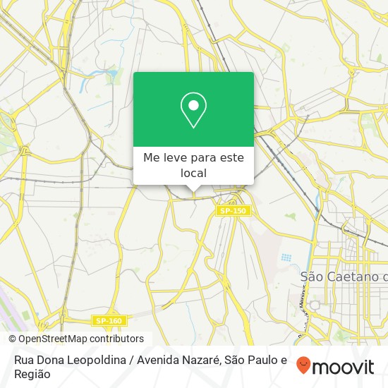 Rua Dona Leopoldina / Avenida Nazaré mapa