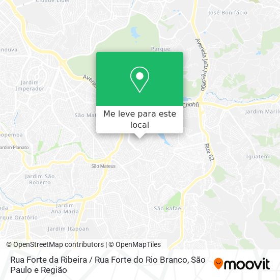 Rua Forte da Ribeira / Rua Forte do Rio Branco mapa