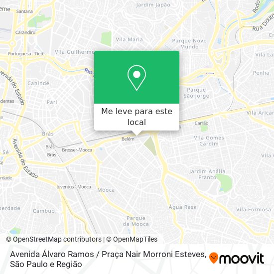 Avenida Álvaro Ramos / Praça Nair Morroni Esteves mapa