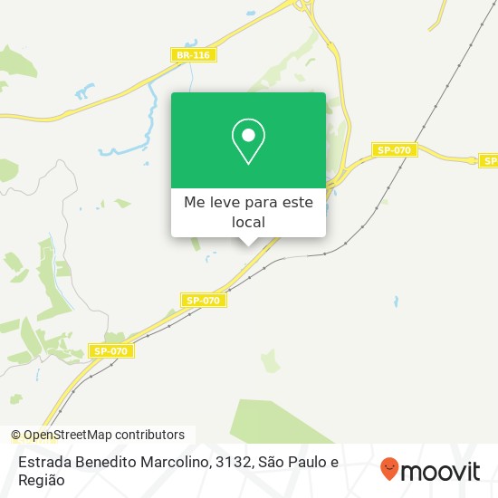 Estrada Benedito Marcolino, 3132 mapa