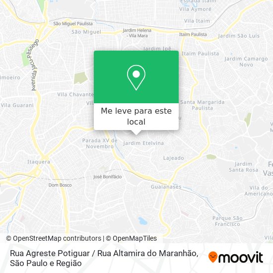 Rua Agreste Potiguar / Rua Altamira do Maranhão mapa