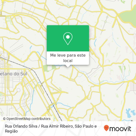 Rua Orlando Silva / Rua Almir Ribeiro mapa