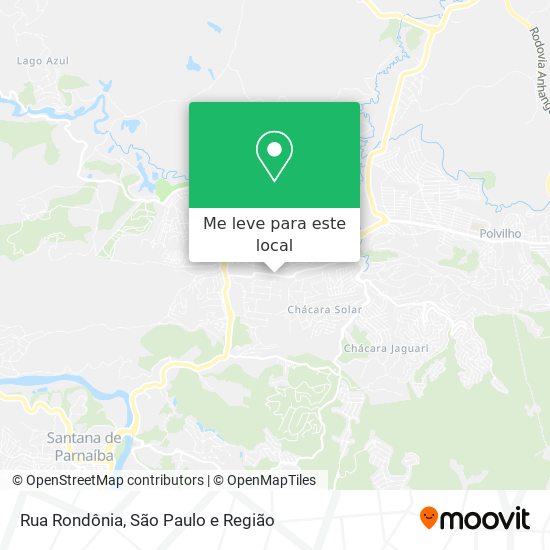 Rua Rondônia mapa