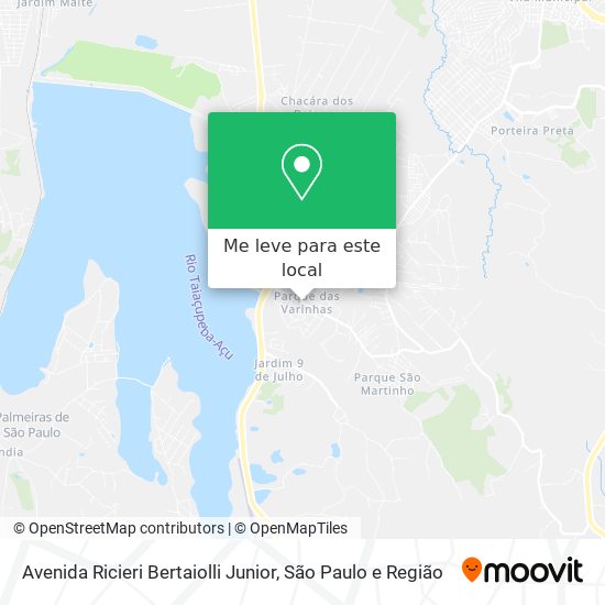 Avenida Ricieri Bertaiolli Junior mapa