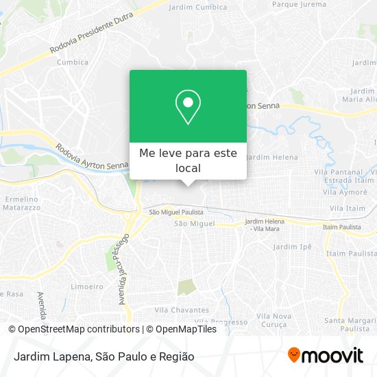 Jardim Lapena mapa