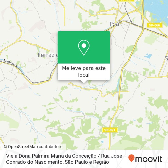 Viela Dona Palmira Maria da Conceição / Rua José Conrado do Nascimento mapa