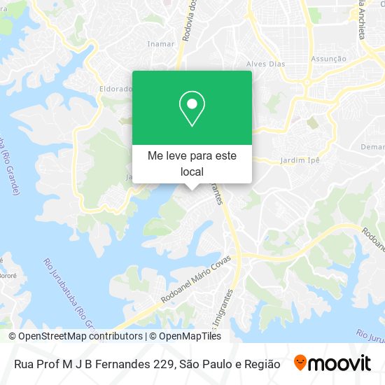 Rua Prof M J B Fernandes 229 mapa