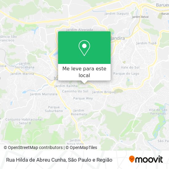 Rua Hilda de Abreu Cunha mapa