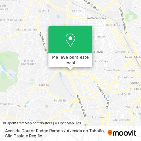 Avenida Doutor Rudge Ramos / Avenida do Taboão mapa