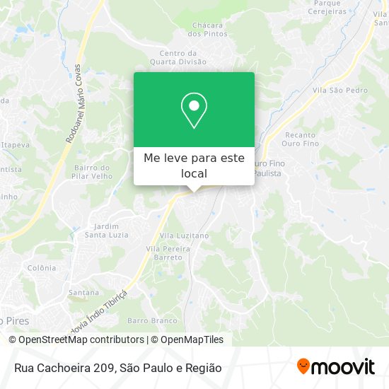 Rua Cachoeira 209 mapa
