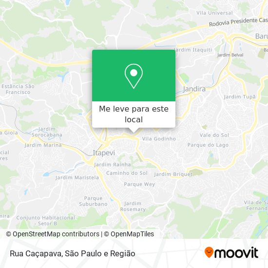 Rua Caçapava mapa