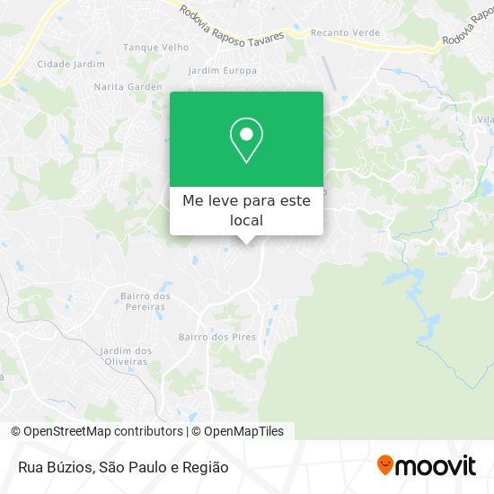 Rua Búzios mapa