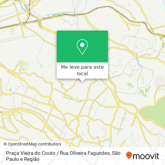 Praça Vieira do Couto / Rua Oliveira Fagundes mapa
