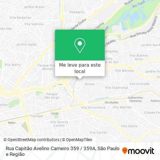 Rua Capitão Avelino Carneiro 359 / 359A mapa