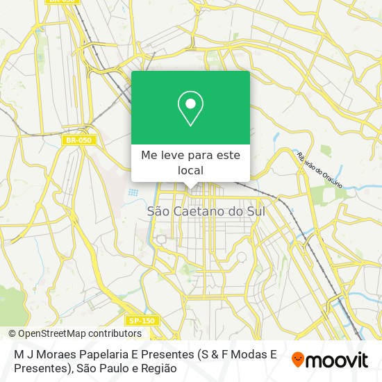 M J Moraes Papelaria E Presentes (S & F Modas E Presentes) mapa