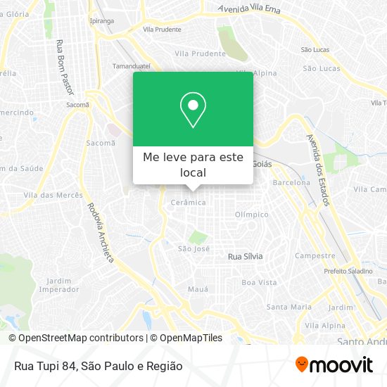 Rua Tupi 84 mapa