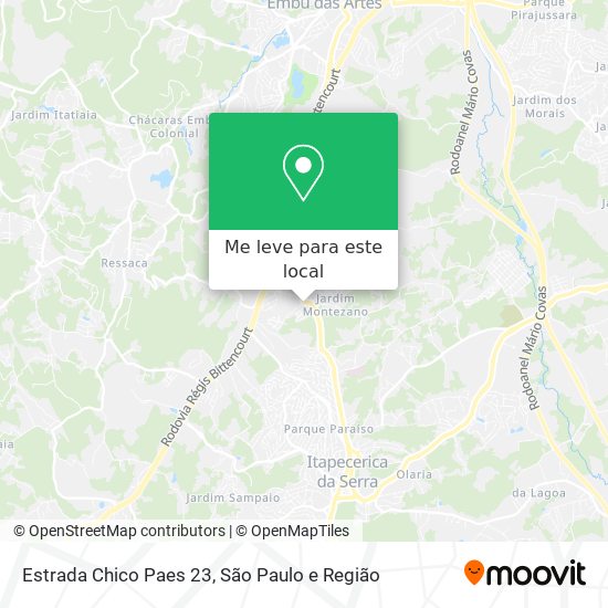 Estrada Chico Paes 23 mapa