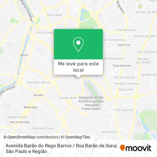 Avenida Barão do Rego Barros / Rua Barão de Suruí mapa