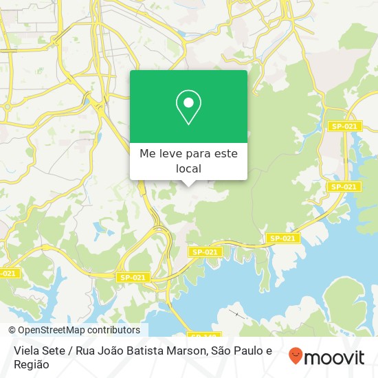 Viela Sete / Rua João Batista Marson mapa