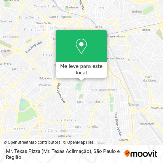 Mr. Texas Pizza (Mr. Texas Aclimação) mapa