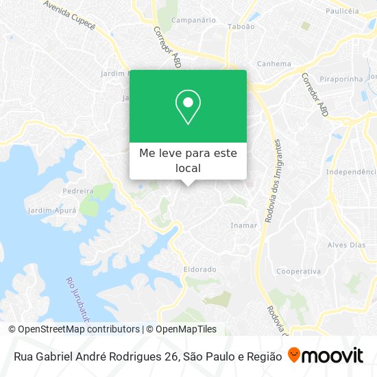 Rua Gabriel André Rodrigues 26 mapa