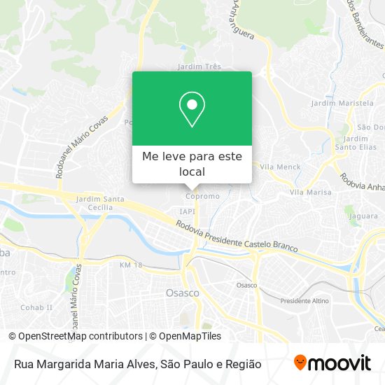 Rua Margarida Maria Alves mapa