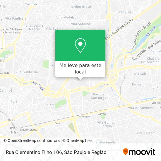 Rua Clementino Filho 106 mapa