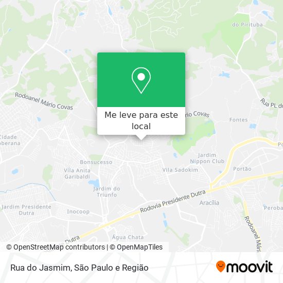 Rua do Jasmim mapa