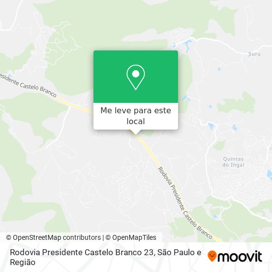 Rodovia Presidente Castelo Branco 23 mapa