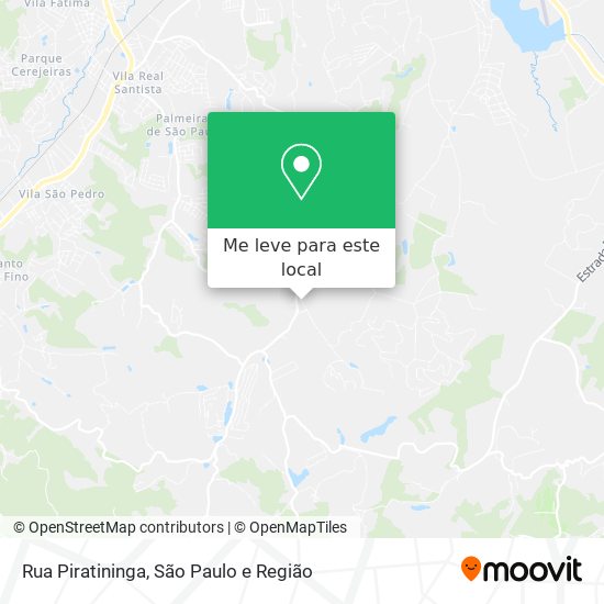 Rua Piratininga mapa