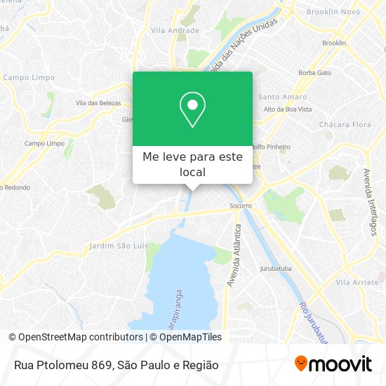 Rua Ptolomeu 869 mapa