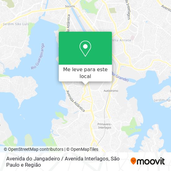 Avenida do Jangadeiro / Avenida Interlagos mapa