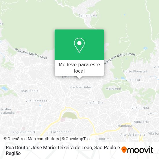 Rua Doutor José Mario Teixeira de Leão mapa