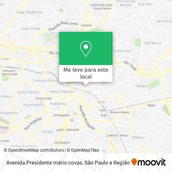 Avenida Presidente mário covas mapa