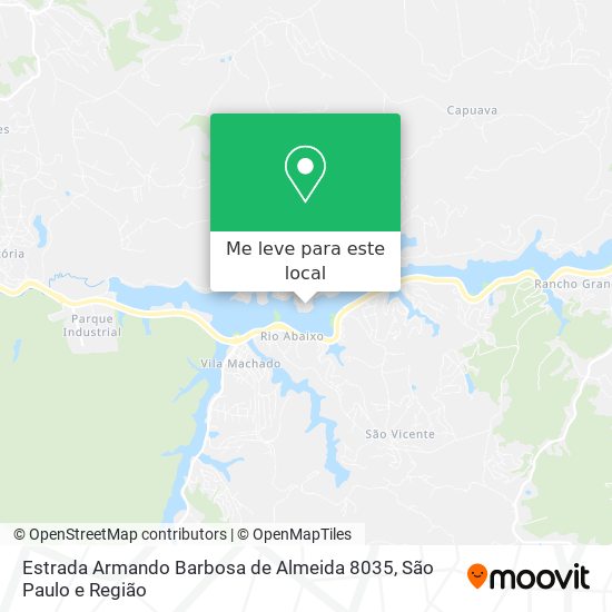 Estrada Armando Barbosa de Almeida 8035 mapa