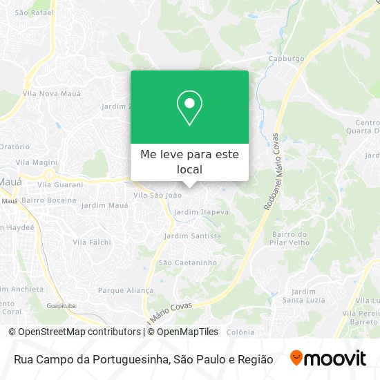 Rua Campo da Portuguesinha mapa