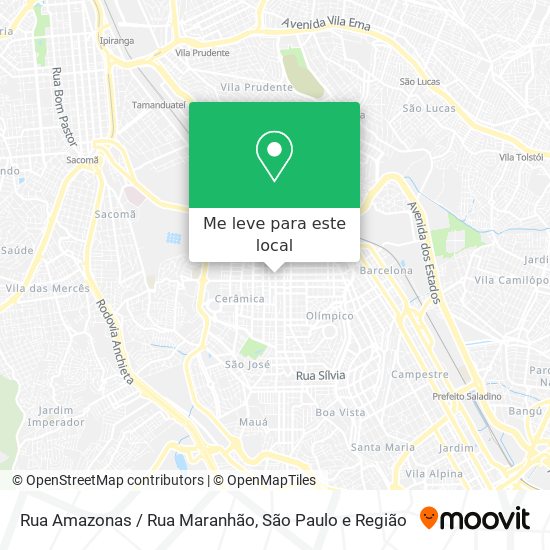 Rua Amazonas / Rua Maranhão mapa