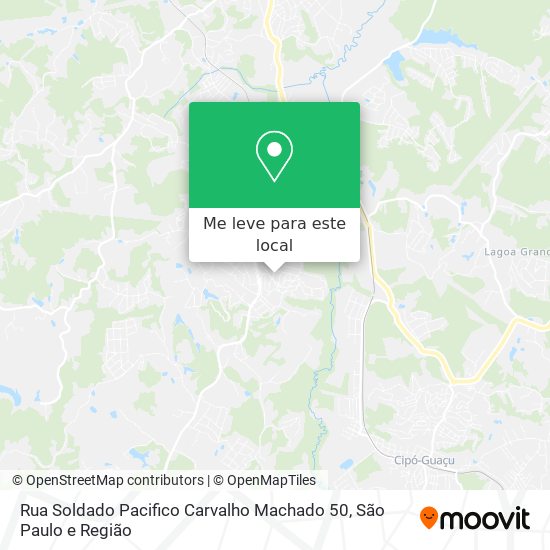 Rua Soldado Pacifico Carvalho Machado 50 mapa