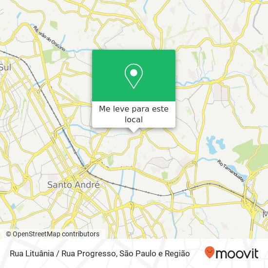 Rua Lituânia / Rua Progresso mapa