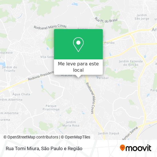 Rua Tomi Miura mapa