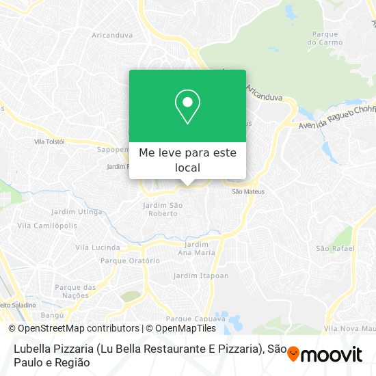Lubella Pizzaria (Lu Bella Restaurante E Pizzaria) mapa