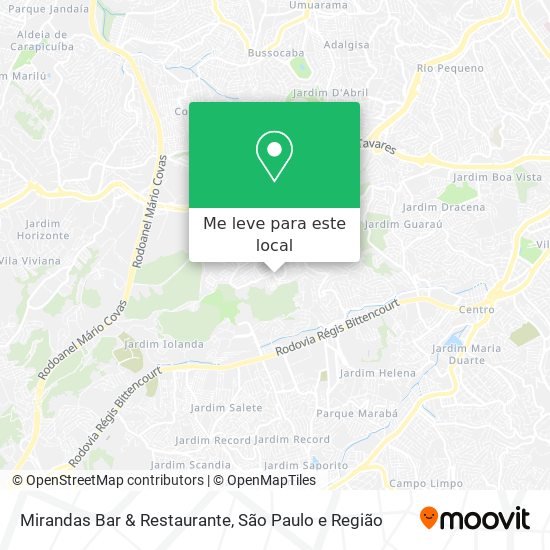 Mirandas Bar & Restaurante mapa